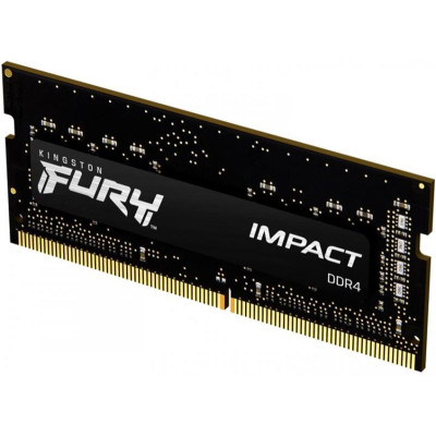 Модуль пам'яті SO-DIMM 32GB/3200 DDR4 Kingston Fury Impact (KF432S20IB/32) Модуль пам'яті SO-DIMM 32GB/3200 DDR4 Kingston Fury Impact (KF432S20IB/32)
