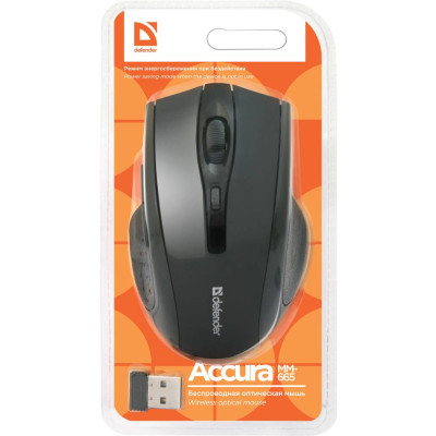 Миша Defender Accura MM-665 Wireless Black (52665) Миша Defender Accura MM-665 Wireless Black (52665)