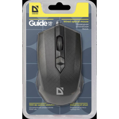 Мышь Defender MB-751 Black (52751) Мышь Defender MB-751 Black (52751)