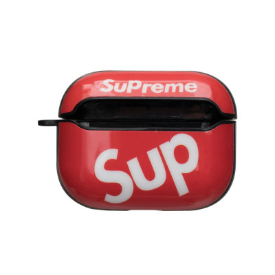 Футляр для навушників Airpods Pro Glossy Brand Sup red