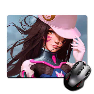 Ігрова поверхня Дива Овервотч D.Va Overwatch 220 х 180 мм (2541)