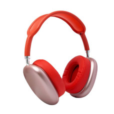 Повнорозмірні бездротові навушники-гарнітура Bluetooth з акумулятором Macaron MP90 з MP3 плеєром/AUX/microSD Червоні