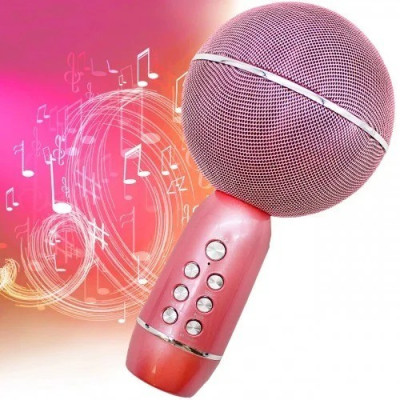 Беспроводной караоке микрофон Kikiyasocks Bluetooth Xo Hi-Fi Yaso 08YS MP3-плеер звуковые эффекты запись вокала Розовый Беспроводной караоке микрофон Kikiyasocks Bluetooth Xo Hi-Fi Yaso 08YS MP3-плеер звуковые эффекты запись вокала Розовый