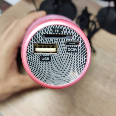 Беспроводной караоке микрофон Kikiyasocks Bluetooth Xo Hi-Fi Yaso 08YS MP3-плеер звуковые эффекты запись вокала Розовый Беспроводной караоке микрофон Kikiyasocks Bluetooth Xo Hi-Fi Yaso 08YS MP3-плеер звуковые эффекты запись вокала Розовый