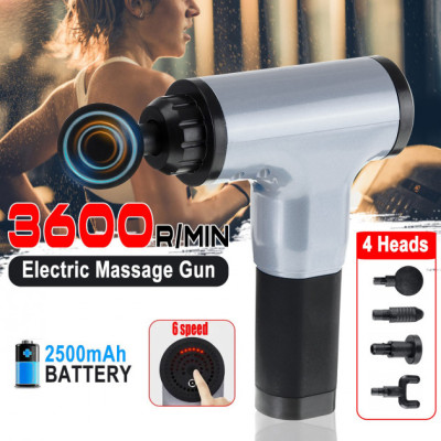 Комплект Массажный ударный пистолет Аккумуляторный массажер для тела Fascial Gun 4 насадки+Доска для отжиманий Push Up Board Комплект Массажный ударный пистолет Аккумуляторный массажер для тела Fascial Gun 4 насадки+Доска для отжиманий Push Up Board