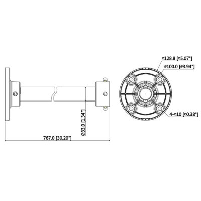 Кронштейн для купольных камер Dahua DH-PFB220C Кронштейн для купольных камер Dahua DH-PFB220C
