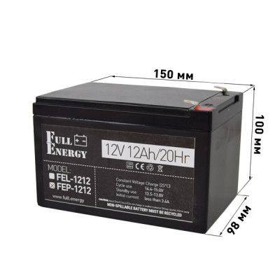 Аккумулятор Full Energy FEP-1212 12V 12AH Аккумулятор Full Energy FEP-1212 12V 12AH