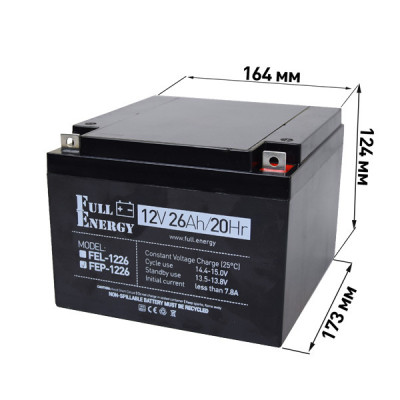Аккумулятор Full Energy FEP-1226 12V 26AH Аккумулятор Full Energy FEP-1226 12V 26AH