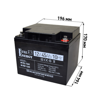 Акумулятор Full Energy FEP-1245 12V 45AH Акумулятор Full Energy FEP-1245 12V 45AH