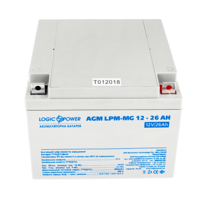 Акумулятор мультигелевий LogicPower AGM LPM-MG 12-26Ah