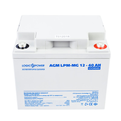 Акумулятор мультигелевий LogicPower AGM LPM-MG 12-40Ah