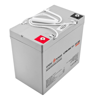 Акумулятор мультигелевий LogicPower AGM LPM-MG 12-55Ah