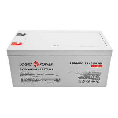 Акумулятор мультигелевий LogicPower AGM LPM-MG 12-250Ah