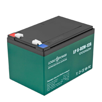 Тяговая аккумуляторная батарея AGM LogicPower LP 6-DZM-12 12V 12Ah Тяговая аккумуляторная батарея AGM LogicPower LP 6-DZM-12 12V 12Ah