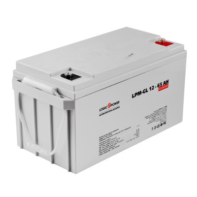 Акумулятор гелевий LogicPower LPM-GL 12-65 AH Акумулятор гелевий LogicPower LPM-GL 12-65 AH