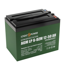 Тягова акумуляторна батарея AGM LogicPower LP 6-DZM-50 12V 50Ah