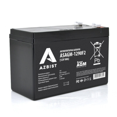 Аккумуляторная батарея AZBIST Super AGM  ASAGM-1290F2 12V 9Ah