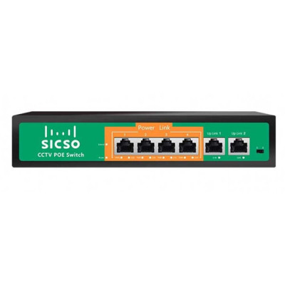PoE коммутатор SICSO P4806J-4578 (4xPOE, 2xLAN)