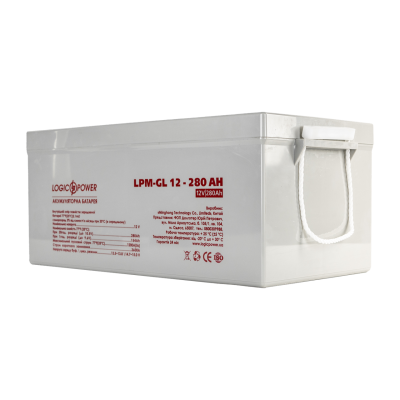 Акумулятор гелевий LogicPower LPM-GL 12V-280 Ah
