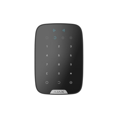 Безпроводова сенсорна клавіатура Ajax KeyPad Plus чорна