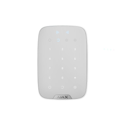 Бездротова сенсорна клавіатура Ajax KeyPad Plus біла