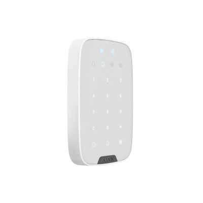 Бездротова сенсорна клавіатура Ajax KeyPad Plus біла Бездротова сенсорна клавіатура Ajax KeyPad Plus біла