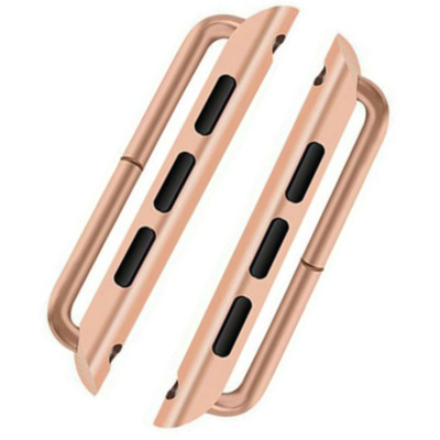 Переходник коннектор для ремешка Apple Watch VOLRO 42mm Красное золото (vol-1379)