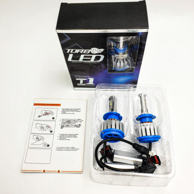 Лампы светодиодные LED с активным охлаждением 7000LM T1 LED с цоколем H7 No Brand COKOL T1-H7