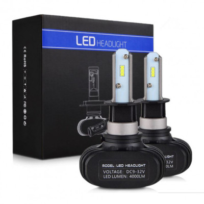 Лампы светодиодные LED 2*4000im с цоколем H7 мощностью 50W и цветовой температурой 6500K No Brand COKOL LED S1-H7 Лампы светодиодные LED 2*4000im с цоколем H7 мощностью 50W и цветовой температурой 6500K No Brand COKOL LED S1-H7