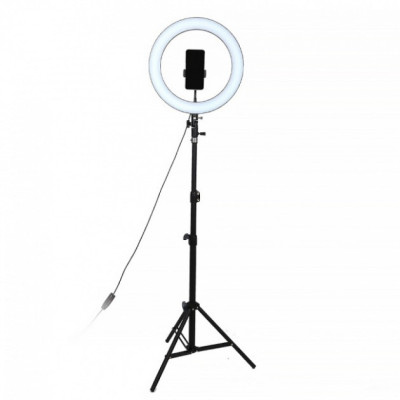 Студійна 360° світлодіодна LED лампа зі штативом та дзеркалом No Brand LIVE LIGHT A3649