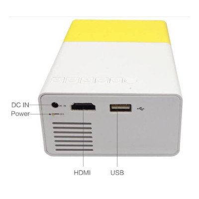 Проектор карманный No Brand Panorama Yellow + PowerBank 2600mah Проектор карманный No Brand Panorama Yellow + PowerBank 2600mah