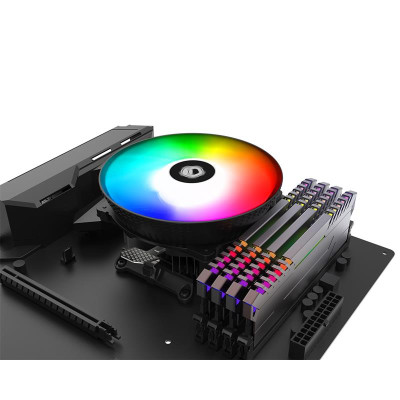 Кулер процессорный ID-Cooling DK-03 Rainbow, Intel: 1200/1151/1150/1155/1156/775, AMD: AM4/AM3+/AM3/AM2+/AM2/FM2+/FM2/FM1, 120х120х63 мм, 4-pin PWM Кулер процессорный ID-Cooling DK-03 Rainbow, Intel: 1200/1151/1150/1155/1156/775, AMD: AM4/AM3+/AM3/AM2+/AM2/FM2+/FM2/FM1, 120х120х63 мм, 4-pin PWM