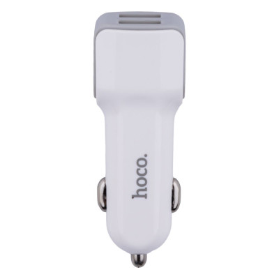 Авто зарядное устройство Hoco Z23 2USB Lightning цвет Белый