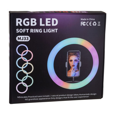LED лампа RGB MJ33 33 cm. Чорний LED лампа RGB MJ33 33 cm. Чорний