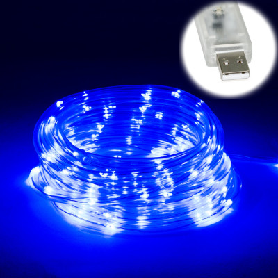 Гирлянда светодиодная No Brandrva LED 100 от USB Синий (hub_ghlhd1)