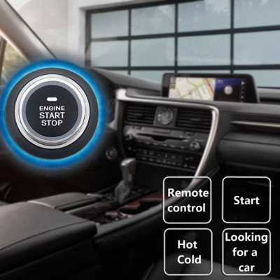 Система запуска двигателя кнопка Smart System START-STOP универсальная с подсветкой и режимом старта на холодную Система запуска двигателя кнопка Smart System START-STOP универсальная с подсветкой и режимом старта на холодную