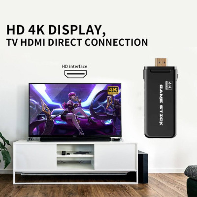 Телевизионная игровая приставка Gen Game Mini Stick 4k HDMI с двумя беспроводными геймпадами 2.4G с встроенными играми Dendy Sega Аркадные игры Game Boy Nintendo Atari PlayStation 1 Телевизионная игровая приставка Gen Game Mini Stick 4k HDMI с двумя беспроводными геймпадами 2.4G с встроенными играми Dendy Sega Аркадные игры Game Boy Nintendo Atari PlayStation 1
