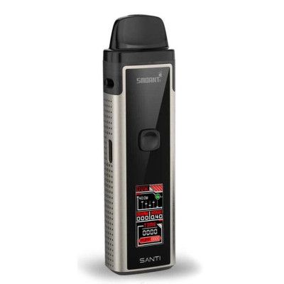 Под-система солевая электронная сигарета Smoant SANTI 40W Pod Kit 1100mAh 3.5ml SS (sn1339-hbr)