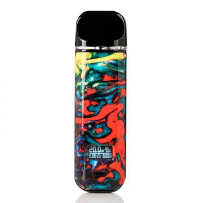 Под-система солевая электронная сигарета Smok Novo X 25W Pod Kit 800mAh 2ml 7 Color Resin (sn1249-hbr)