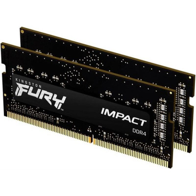 Модуль пам'яті SO-DIMM 2x16GB/3200 DDR4 Kingston Fury Impact (KF432S20IBK2/32)