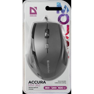 Мышь Defender Accura MM-362 Black (52362) Мышь Defender Accura MM-362 Black (52362)