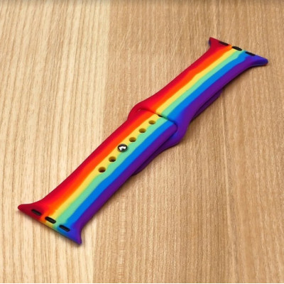 Спортивний ремінець Rainbow Anchor для Apple Watch 42mm, Apple Watch 44mm веселка розмір L Спортивний ремінець Rainbow Anchor для Apple Watch 42mm, Apple Watch 44mm веселка розмір L