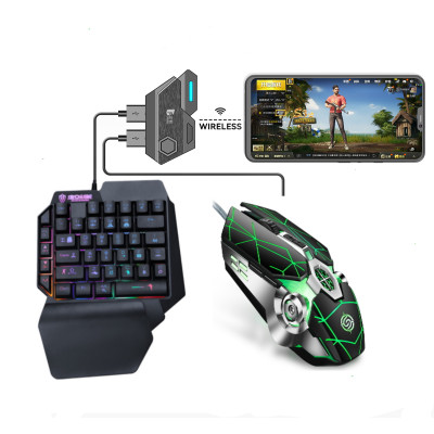 Мобільний ігровий Bluetooth 5.0 адаптер із ігровою клавіатурою та мишкою Union Sundy PUBG Mobile Mix SE Мобільний ігровий Bluetooth 5.0 адаптер із ігровою клавіатурою та мишкою Union Sundy PUBG Mobile Mix SE