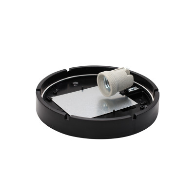 Светильник декоративный настенно-потолочный ERKA - 1065-Black E27 26 Вт круглый (106505)