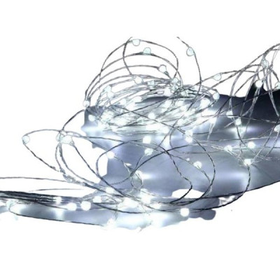 Гирлянда светодиодная No Brand роса на батарейках 10 м, 100 LED Белый (hub_umhhja/125402) Гирлянда светодиодная No Brand роса на батарейках 10 м, 100 LED Белый (hub_umhhja/125402)