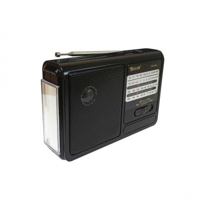 Радиоприёмник аккумуляторный Golon RX 6031 c фонариком Черный