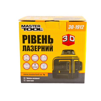 Уровень лазерный MASTERTOOL H360+2хV360 3 лазерные головки RED 0.2 мм/м 10 м Li-ion сумка 30-1912 Уровень лазерный MASTERTOOL H360+2хV360 3 лазерные головки RED 0.2 мм/м 10 м Li-ion сумка 30-1912