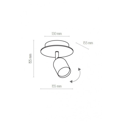 Точечный светильник TOP WOOD 1 WH TK-Lighting 3294 Точечный светильник TOP WOOD 1 WH TK-Lighting 3294