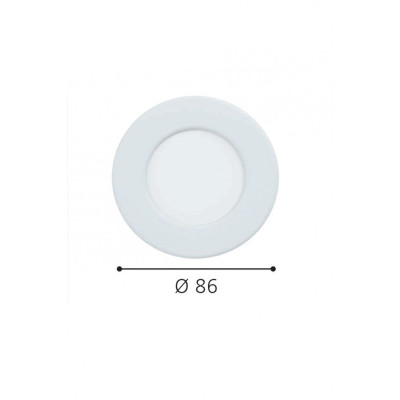 Точечный светильник FUEVA 5 d8,6 LED WW IP44 WH Eglo 99202 Точечный светильник FUEVA 5 d8,6 LED WW IP44 WH Eglo 99202