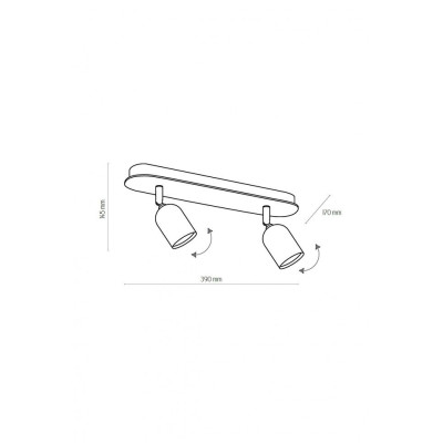 Спот TOP WOOD 2 BK TK-Lighting 3291 Спот TOP WOOD 2 BK TK-Lighting 3291
